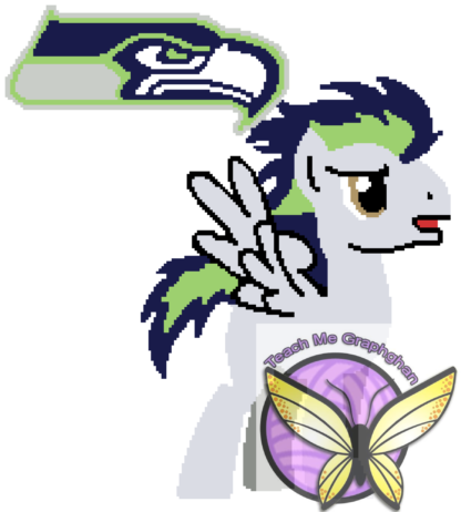 AzThreads Seattle Seahawks Pony 180x200