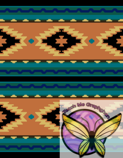 AzThreads Southwest Blanket  Graph and Written 200x265