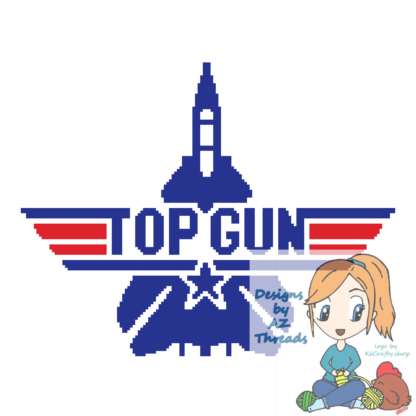 AzThreads Top Gun logo Grid and Written 160x160