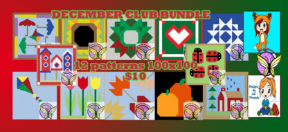 TMG Club Bundle Grid and Written Patterns December 2024